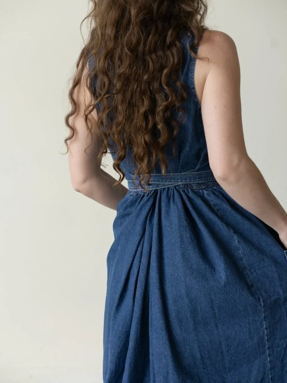 VTG Denim Pocket Dress - Picture 5 of 6